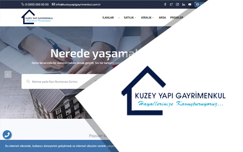 Kuzey Yapı Gayrimenkul | Profesyonel Emlak Web Tasarımı ve SEO