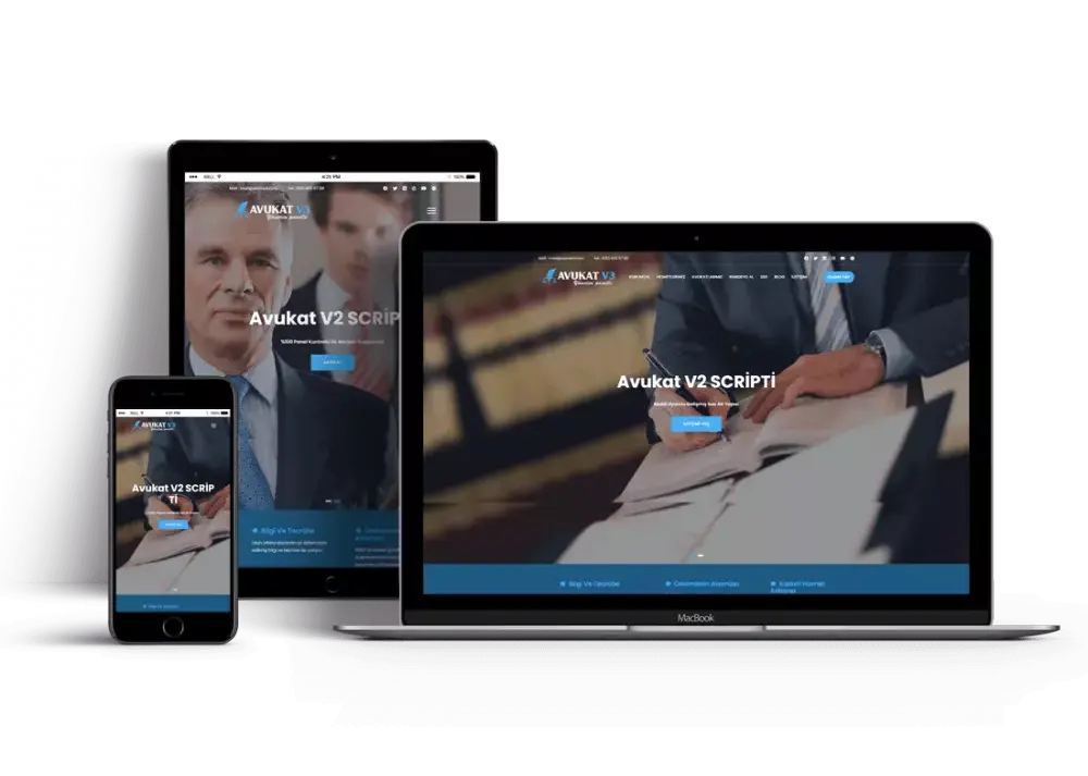 Hukuk ve Avukat Web Sitesi v3