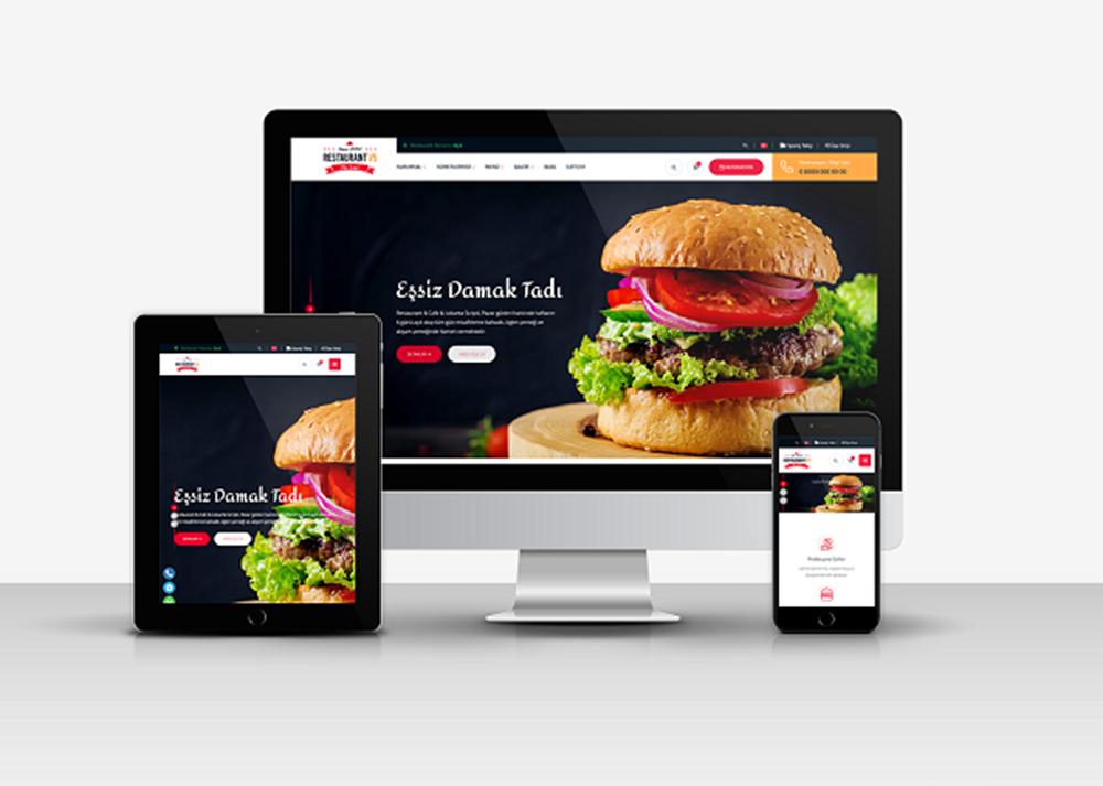 Cafe & Restaurant Web Sitesi v5