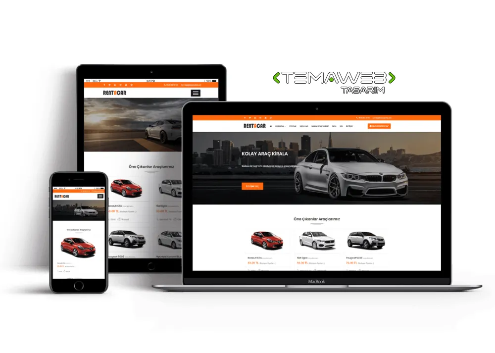 Rent A Car v2 Web Sitesi Scripti