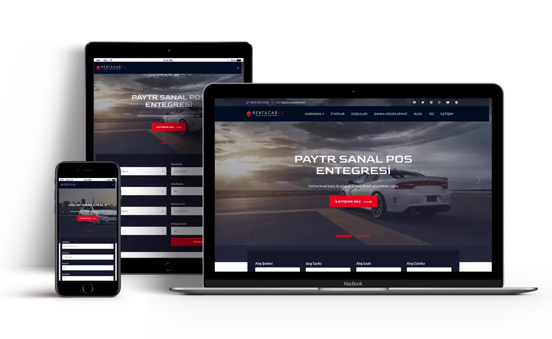 Rent A Car Web Sitesi Scripti SY003
