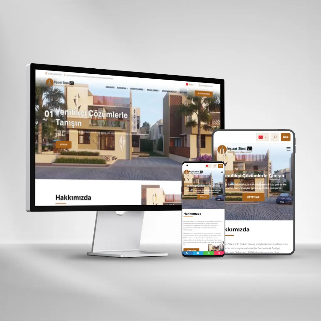 İnşaat Web Sitesi Scripti V11