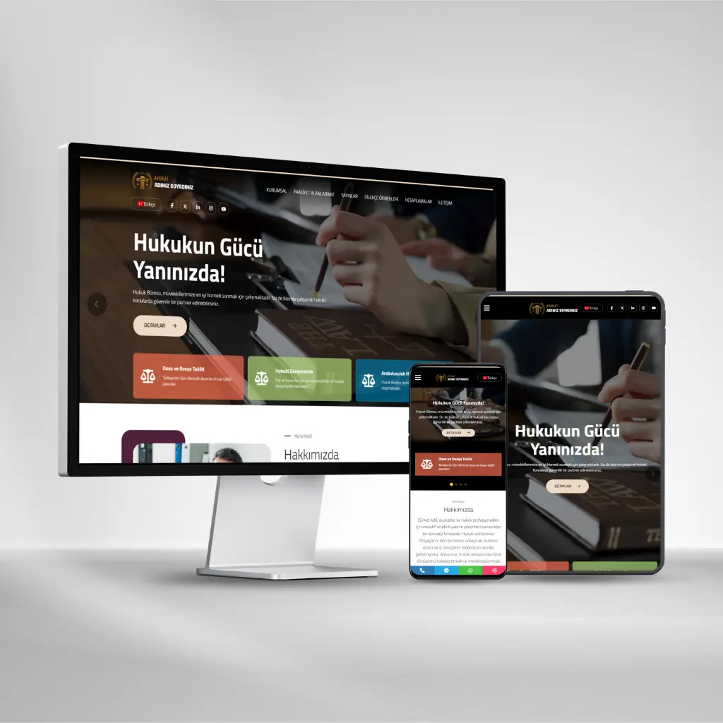 Hukuk ve Avukat Web Sitesi v3